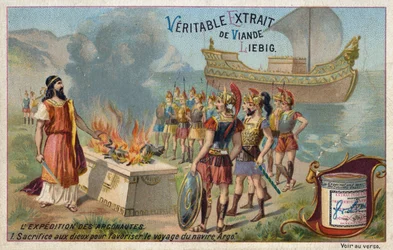 Sacrifice to the Gods to aid the Argo in its voyage